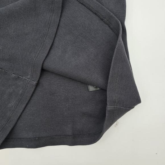 Anthropologie Top Womens Small Black Tank Bow Tie Shoulder Ribbed Maeve - Picture 11 of 12